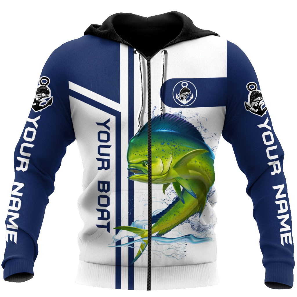 Custom name Mahimahi fishing team Catch and Release 3D Design print shirts
