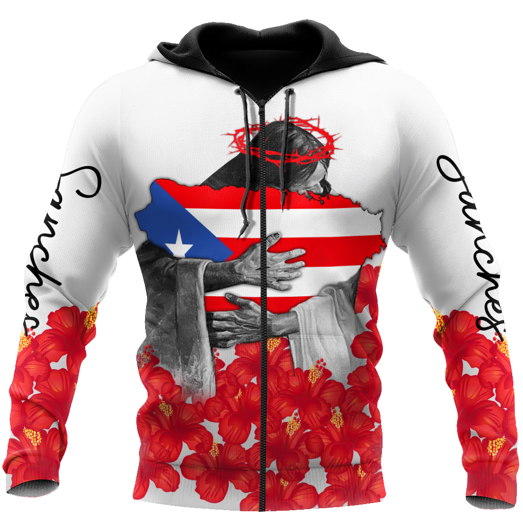 Customize Name Puerto Rico Hoodie For Men And Women