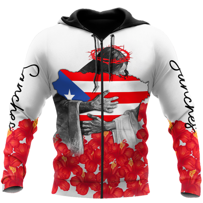 Customize Name Puerto Rico Hoodie For Men And Women