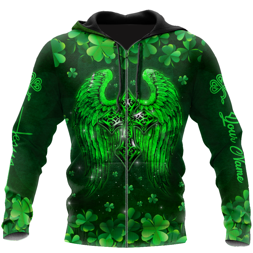 Irish By Blood Custom Name 3D All Over Printed Shirts For Men and Women