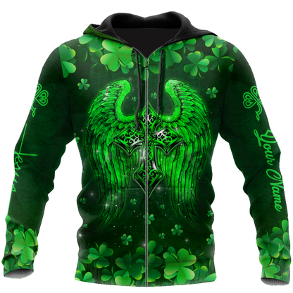 Irish By Blood Custom Name 3D All Over Printed Shirts For Men and Women