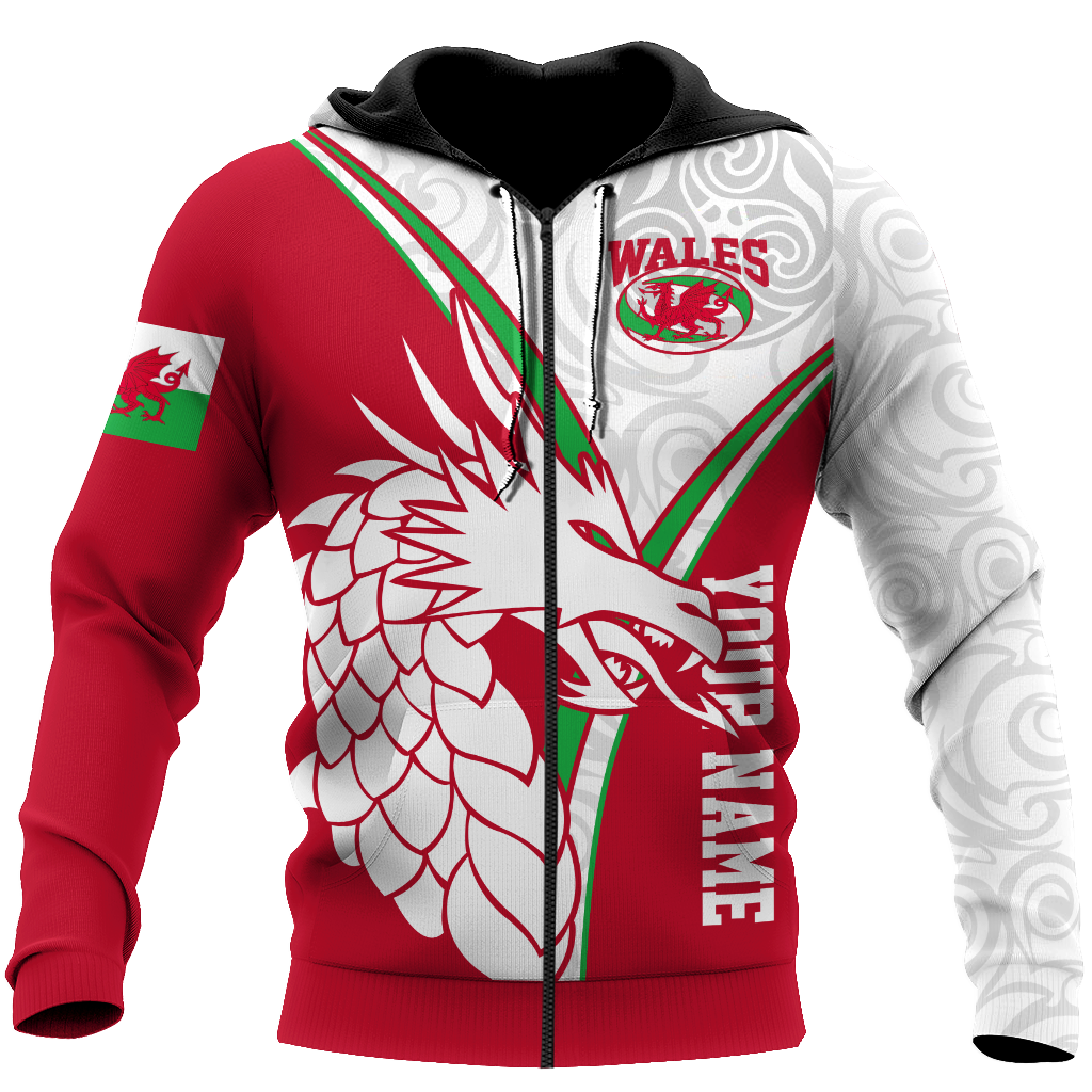 Premium Personalized 3D Printed Wales Dragon Shirts MEI