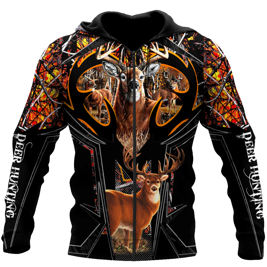 Deer Hunting Camo 3D Hoodie Shirt For Men And Women LAM