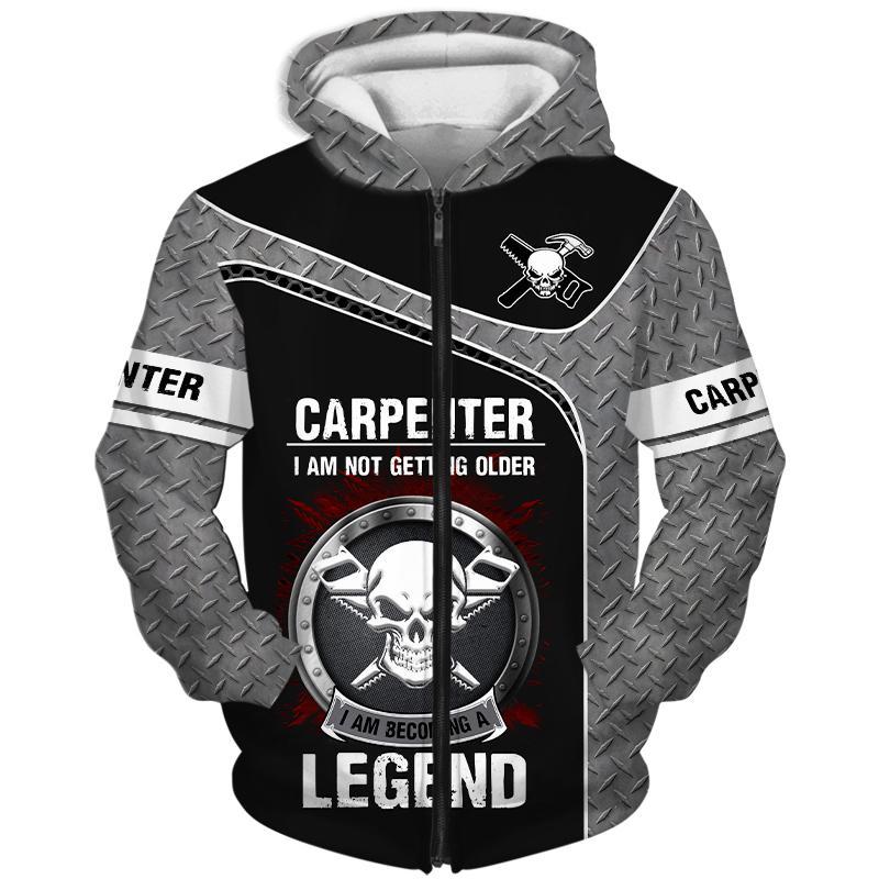 Personalized Name Premium Carpenter 3D All Over Printed Unisex Shirts Becoming Legend