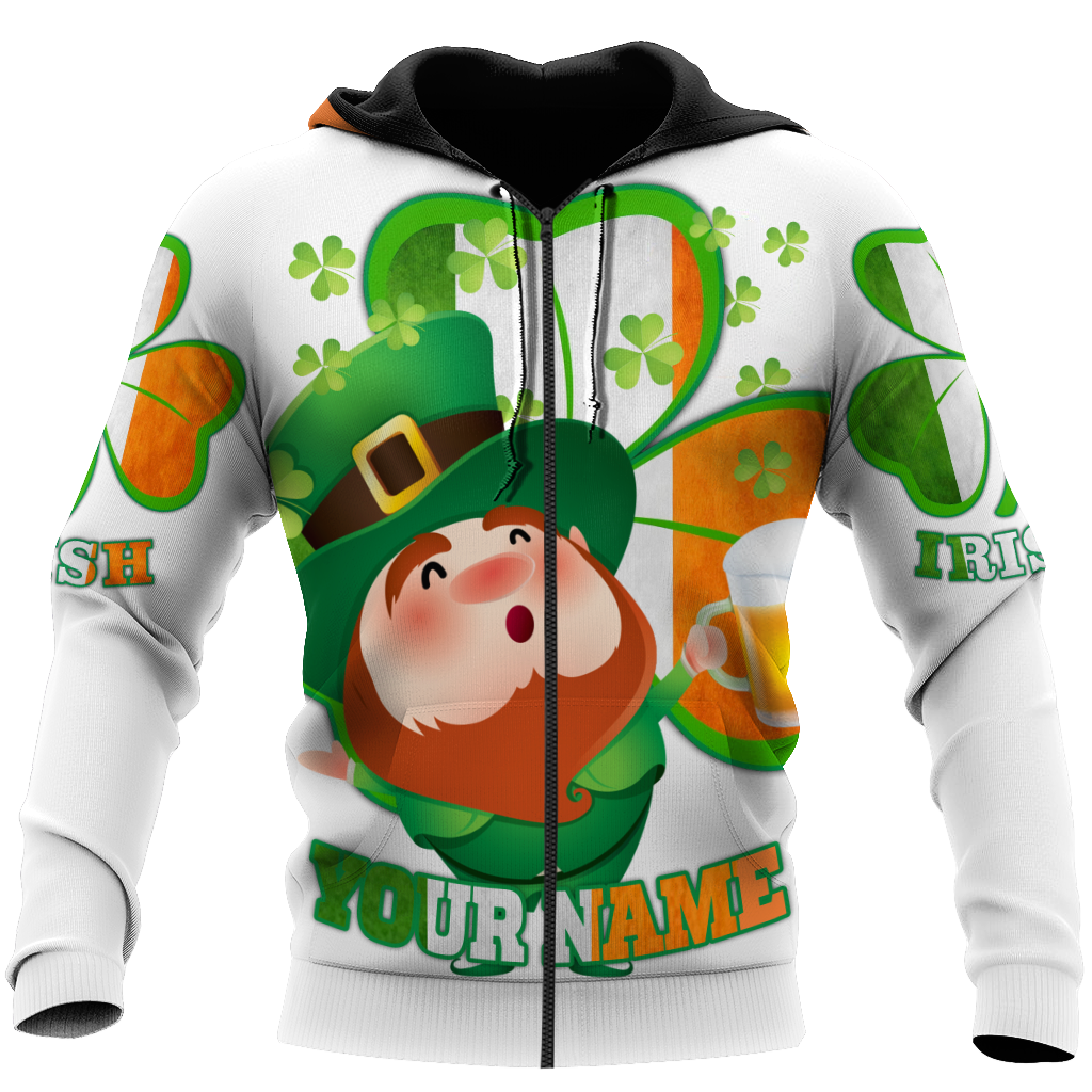 Irish 3D All Over Printed Unisex Shirts Saint Patrick's Day White Ver