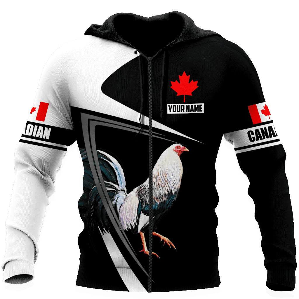 Personalized Canadian Rooster 3D Printed Unisex Shirt