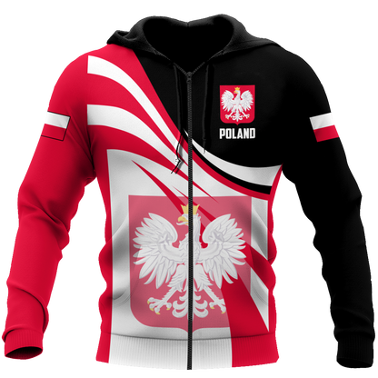 Personalized Polska 3D All Over Printed Unisex Hoodie