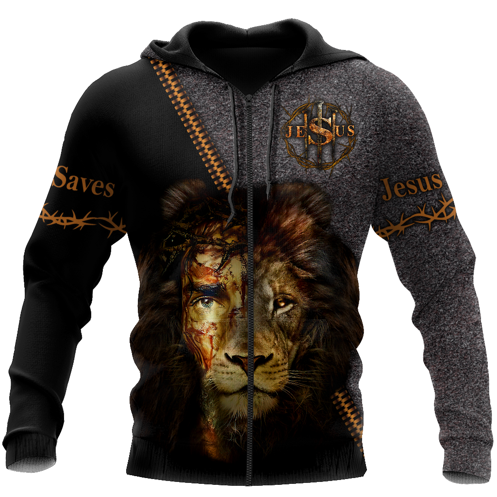 Faith in God Lion Jesus save -Christian - 3D All Over Printed Style for Men and Women