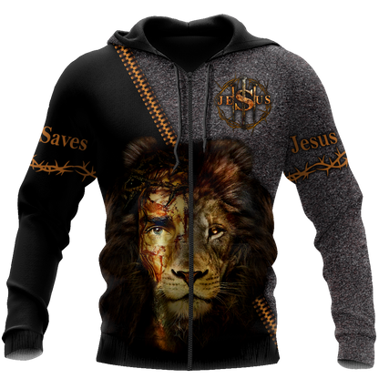Faith in God Lion Jesus save -Christian - 3D All Over Printed Style for Men and Women