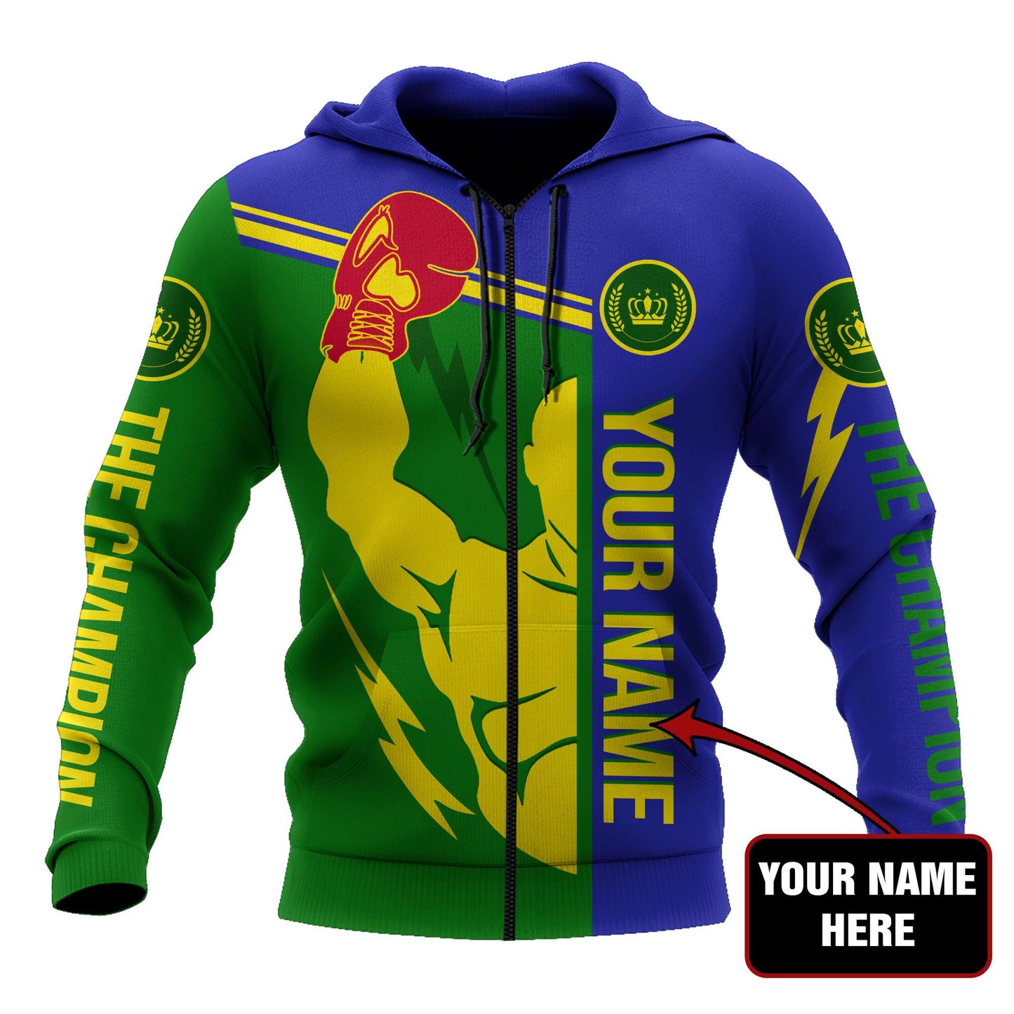 Customize Name Champion 3D All Over Printed Unisex Shirts
