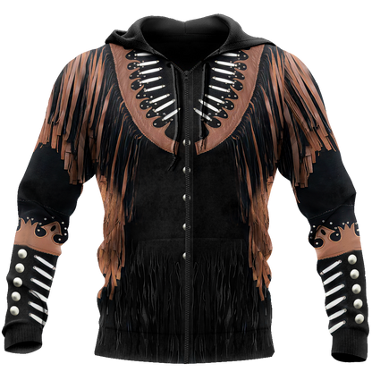 Cowboy Jacket No19 Cosplay 3D Over Printed Unisex Deluxe Hoodie ML
