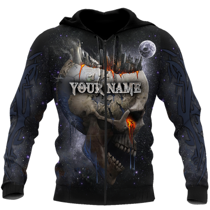 Customize Name Tattoo Skull Hoodie For Men And Women NTN15032104