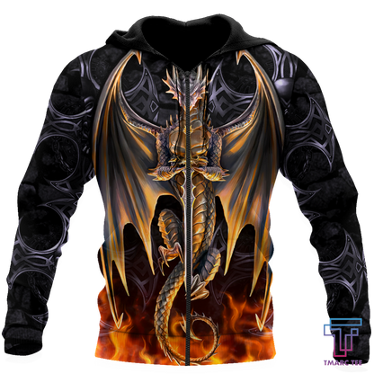Dragon 3D All Over Printed Hoodie MH28062102