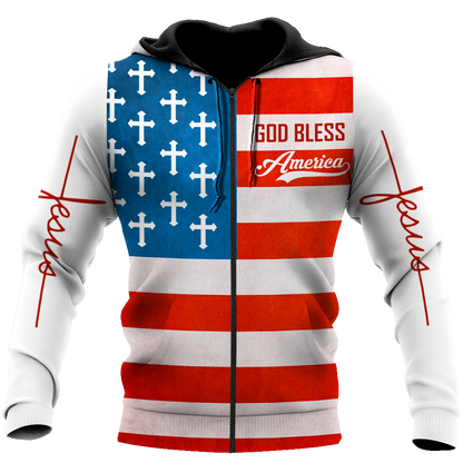 God Bless America - Christian - 3D All Over Printed Style for Men and Women