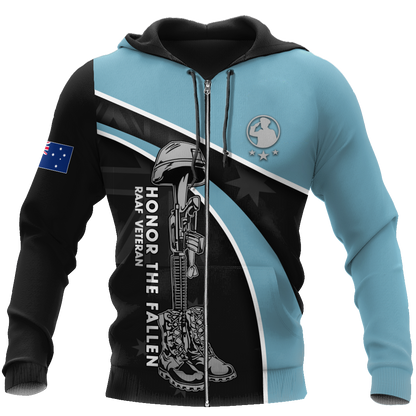 Lest we forget Honor the fallen RAAF Veteran 3D print shirts