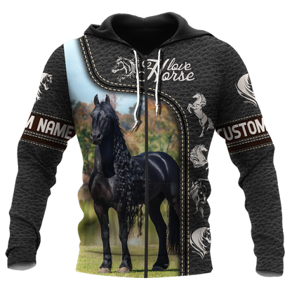 Personalized Name Premium Horse 3D All Over Printed Unisex Shirts CB