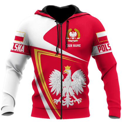 Personalized Polska 3D All Over Printed Unisex Hoodie