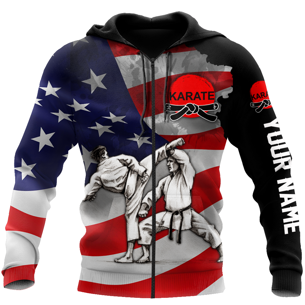 Customize Name Karate Hoodie For Men And Women TNA18032107