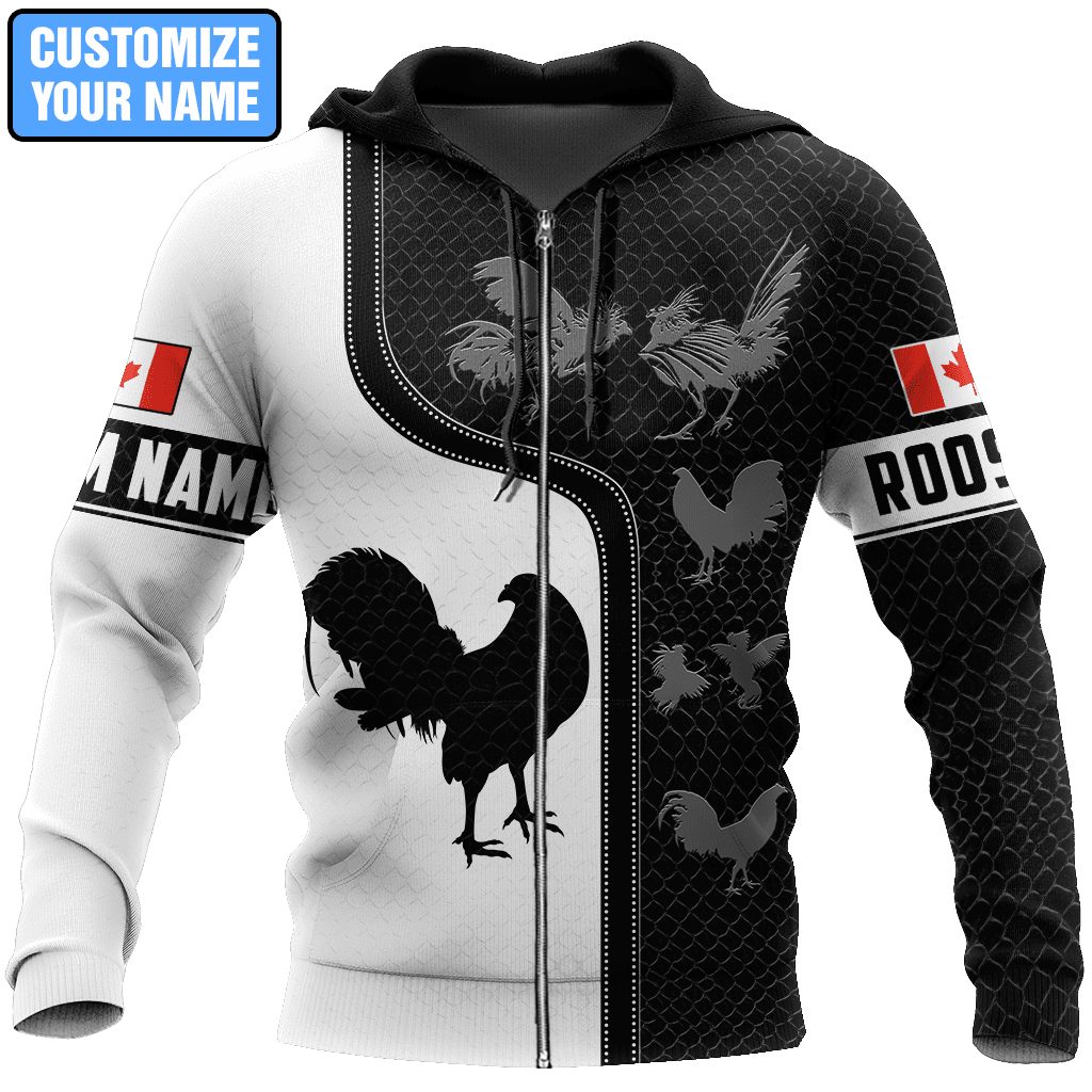 Personalized Canadian Rooster 3D Printed Unisex Shirt