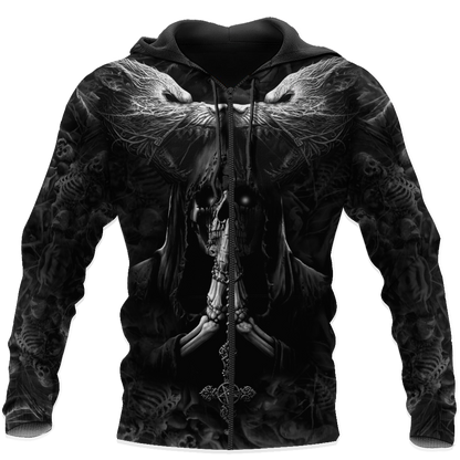 Skull 3D All Over Printed Unisex Shirts Wolf Skull