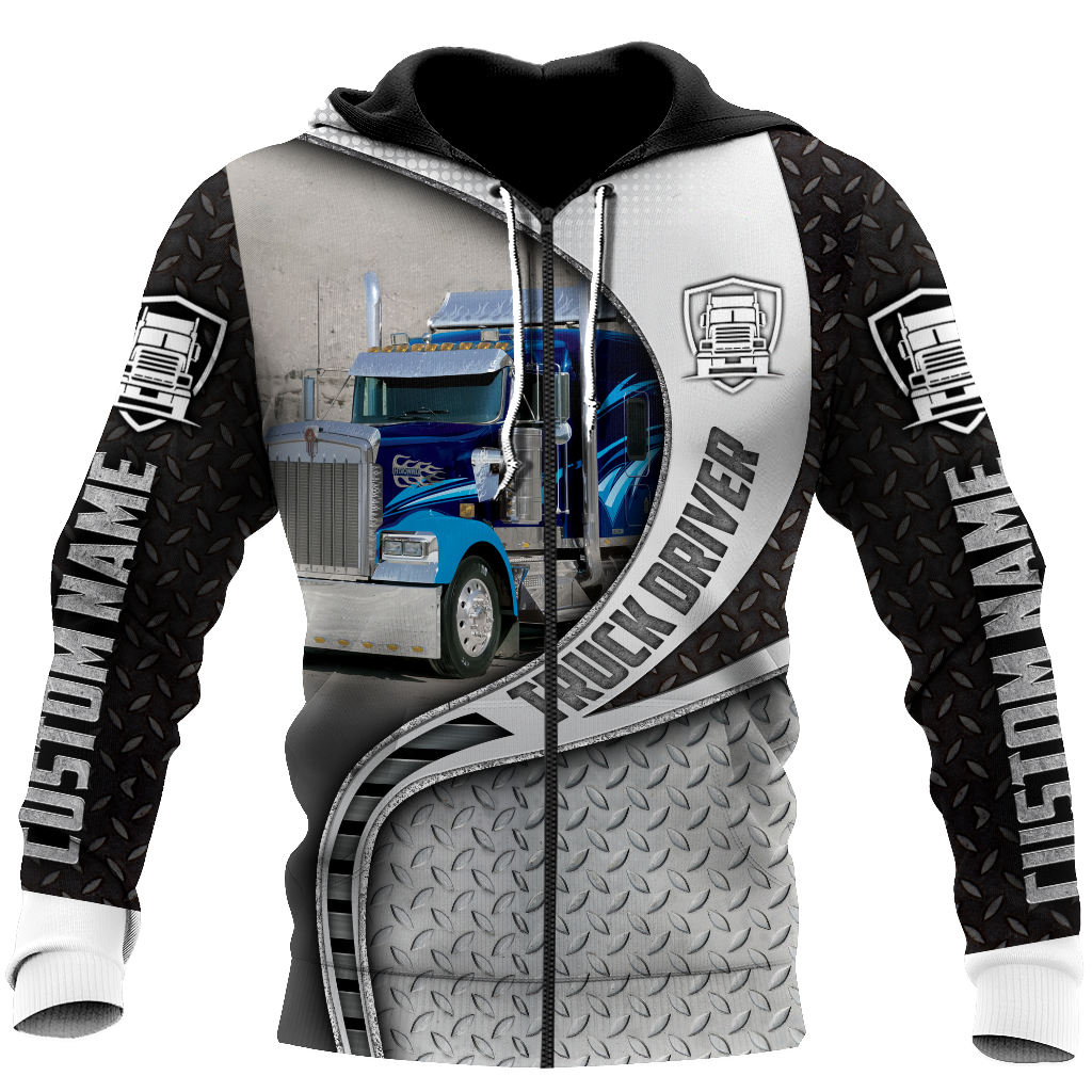 Premium Truck Driver Unisex Custom Name 3D All Over Printed Shirts MEI