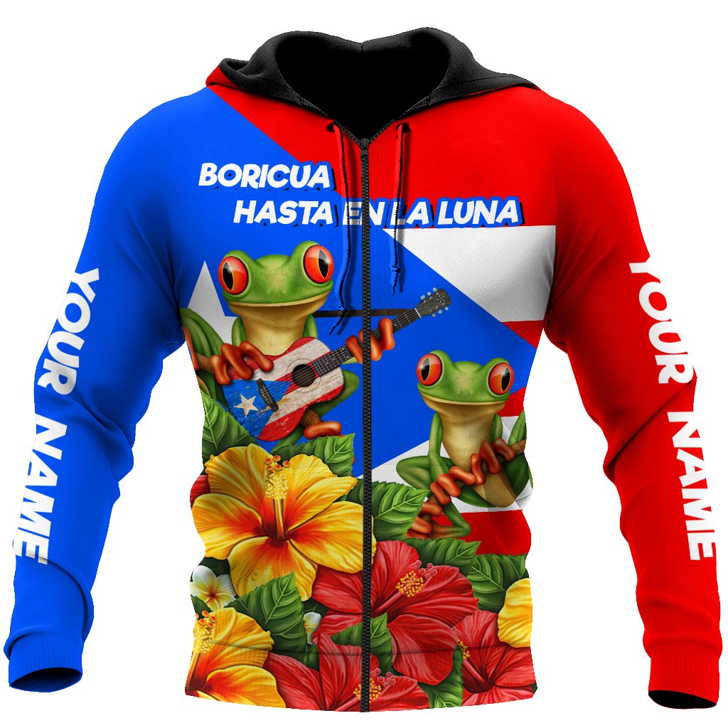 Customize Name Puerto Rico Hoodie For Men And Women
