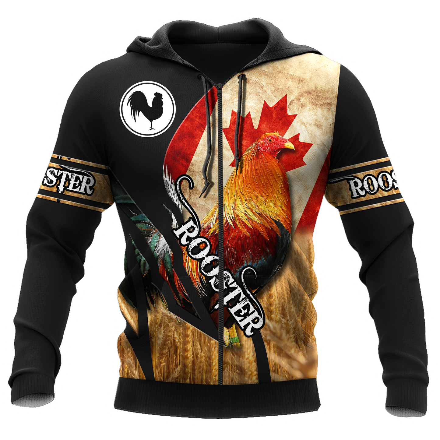 Personalized Canadian Rooster 3D Printed Unisex Shirt