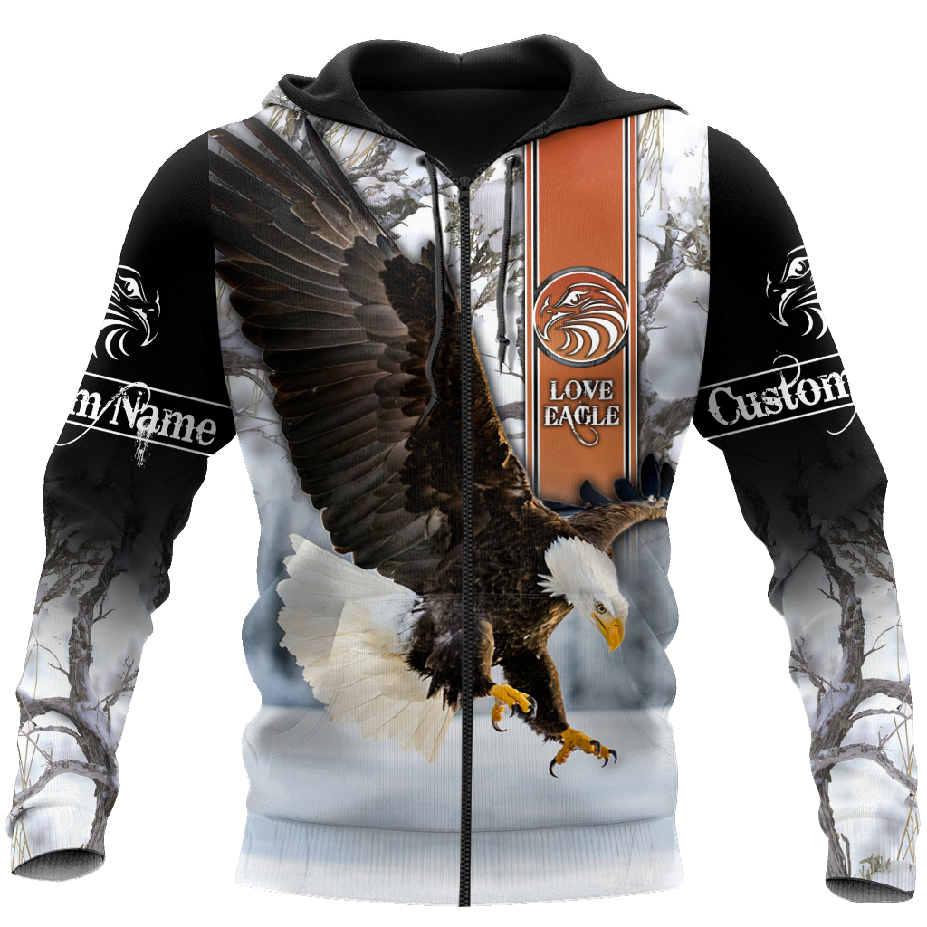 Customize Name Eagle 3D All Over Printed Shirts