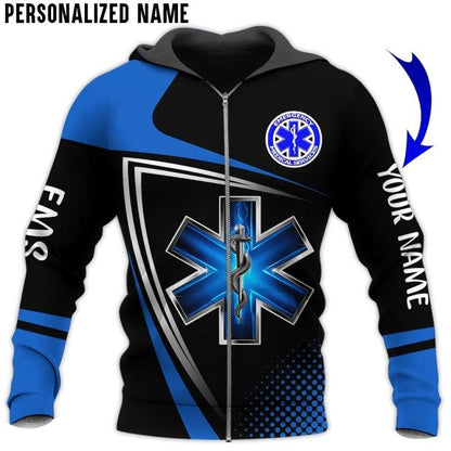 Premium EMS Personalized Name 3D All Over Printed Unisex Shirts