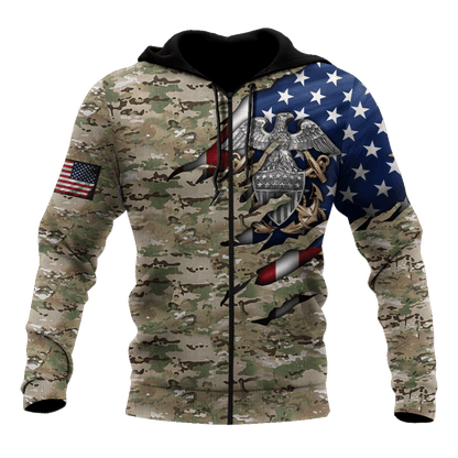 Army 3D All Over Printed Unisex Shirts