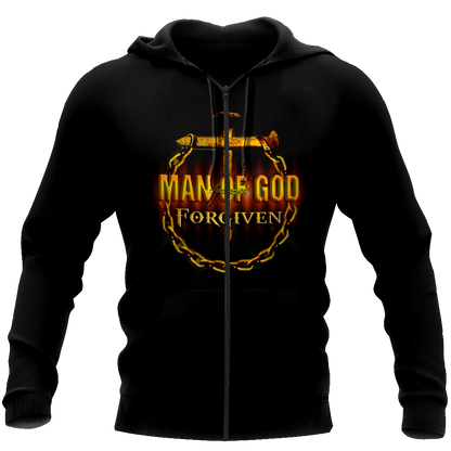 Man of God Forgiven - T-Shirt Style for Men and Women