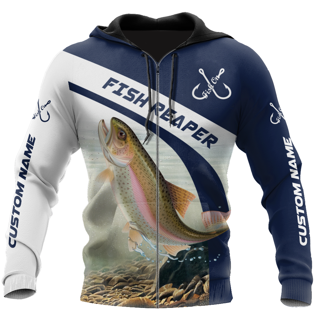 Custom name Rainbow Trout fishing design 3d print shirts