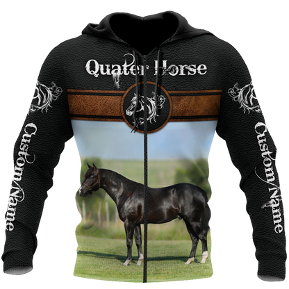 Personalized Name Quarter Horse Lovers 3D All Over Printed Unisex Shirts