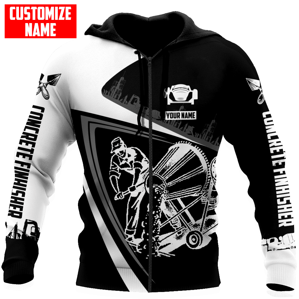 Customized Name Mixer Concrete Finisher 3D All Over Printed Unisex Shirts