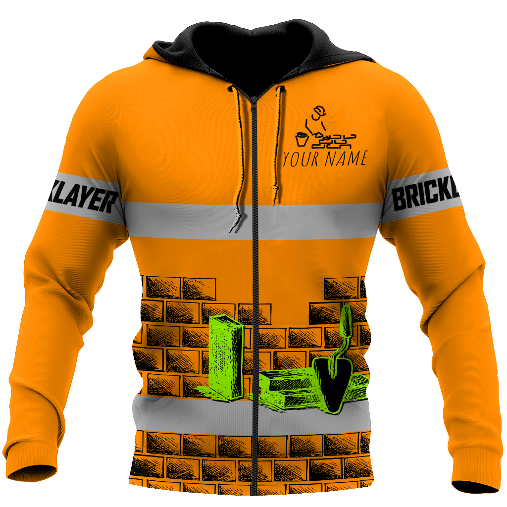 Premium Unisex Hoodie Customize Bricklayer Safety No9 ML