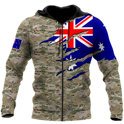 Tmarc Tee Remembrance Australia in my heart Camo 3D print shirts