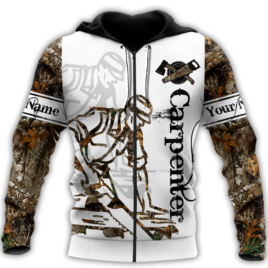 Personalized Name Carpenter 3D All Over Printed Unisex Shirts Tattoo