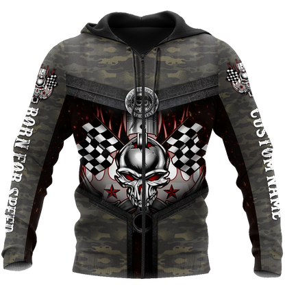 Customize Name Motorcycle Racing 3D All Over Printed Unisex Shirts Born For Speed