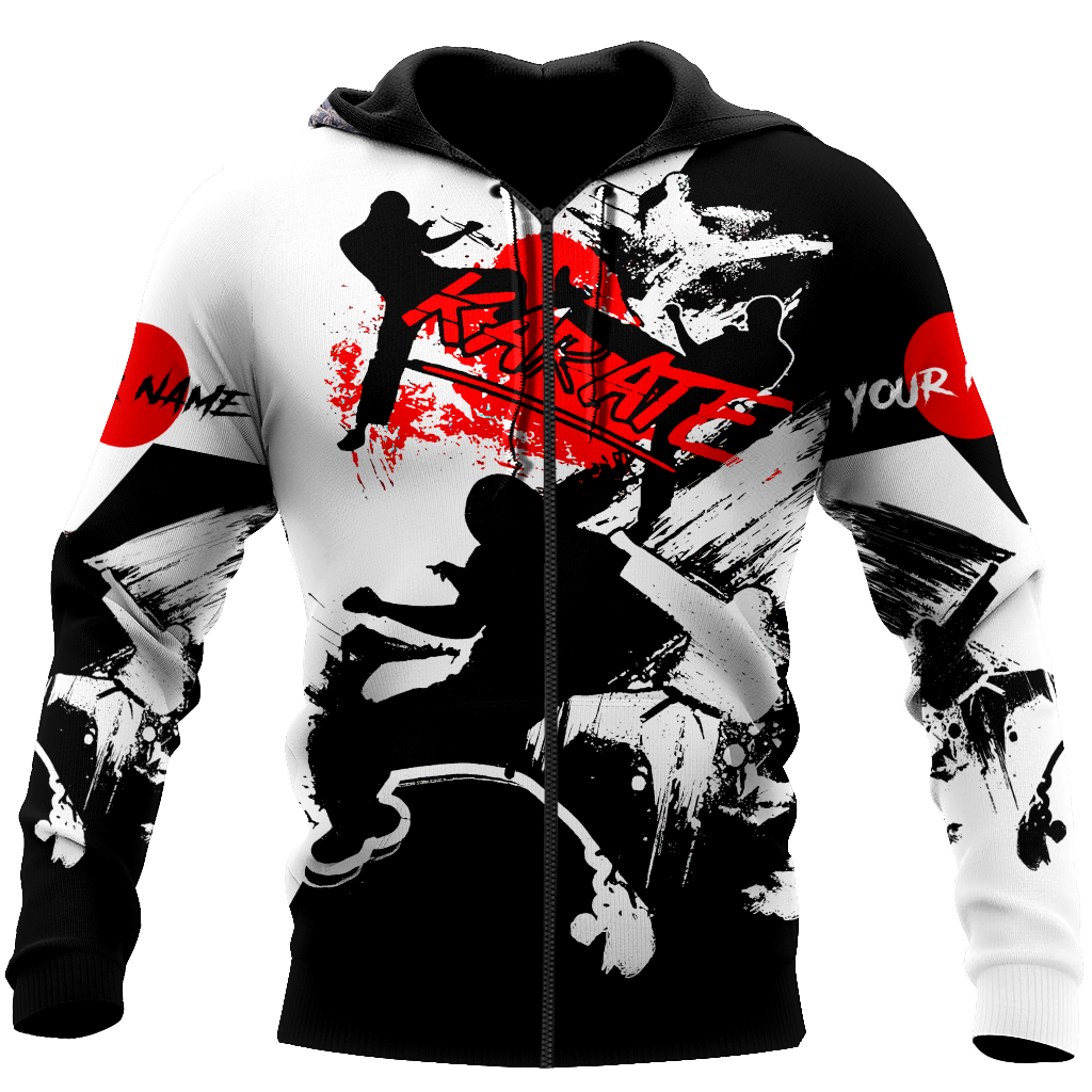 Customize Name KarateHoodie For Men And Women MH08032105