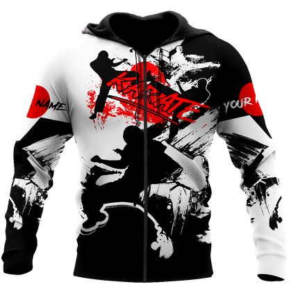 Customize Name KarateHoodie For Men And Women MH08032105