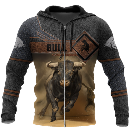Bull 3D All Over Printed Unisex Shirts For Men And Women