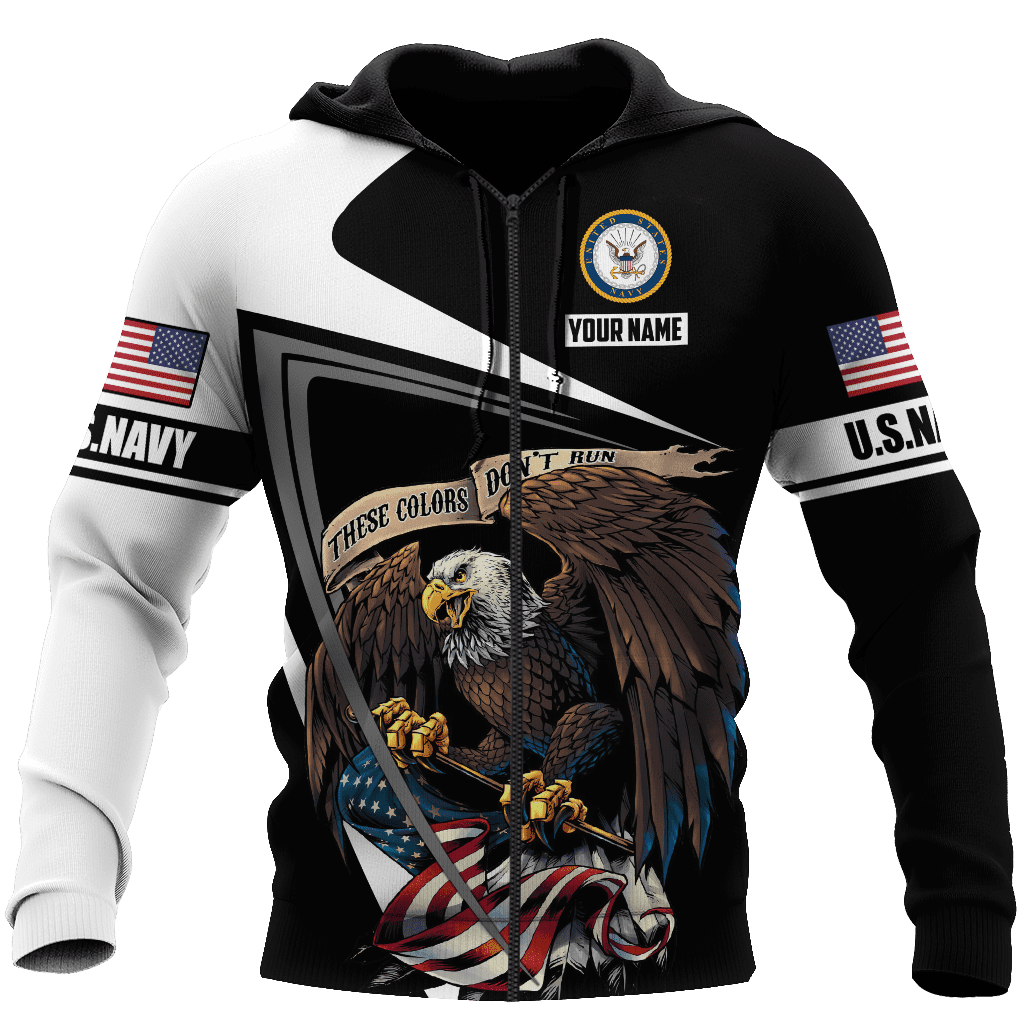 Custom name US Navy Veteran 3D printed shirts Proud Military