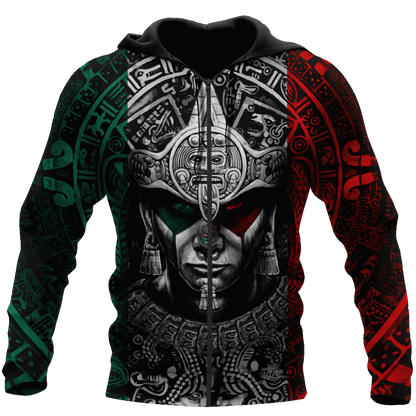 Aztec Warrior 3D All Over Printed Hoodie