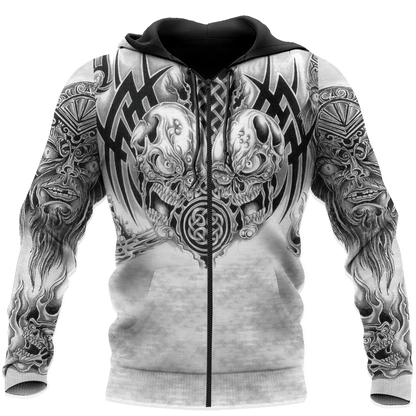 Premium Unisex All Over Printed Smocky Skull Shirts MEI
