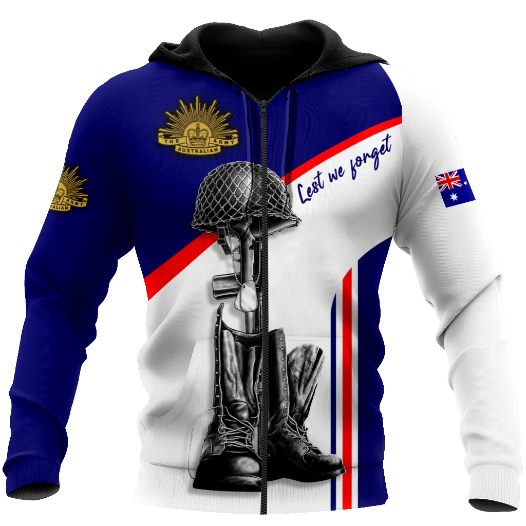 Lest We Forget Anzac Day 3D Printed Unisex Shirts TN