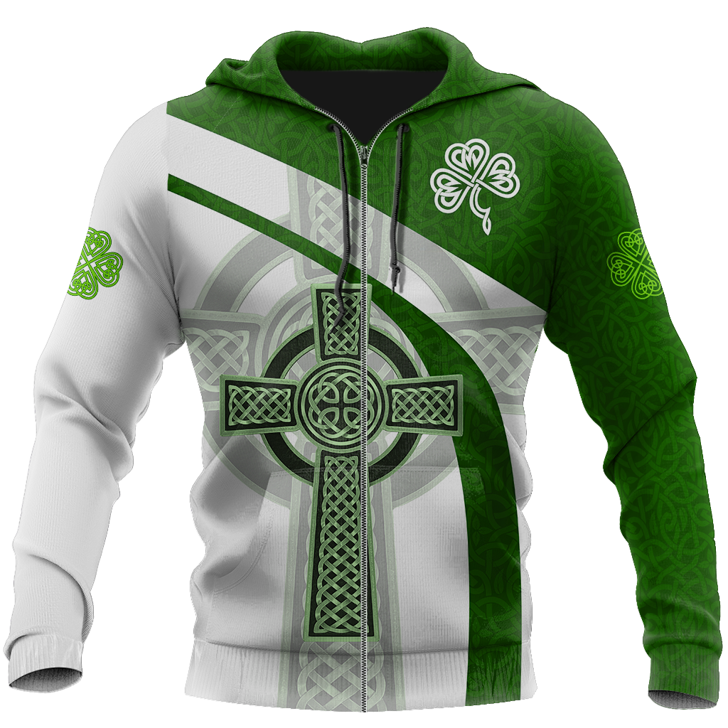 Irish Celtic Knot Cross 3D Design print shirts
