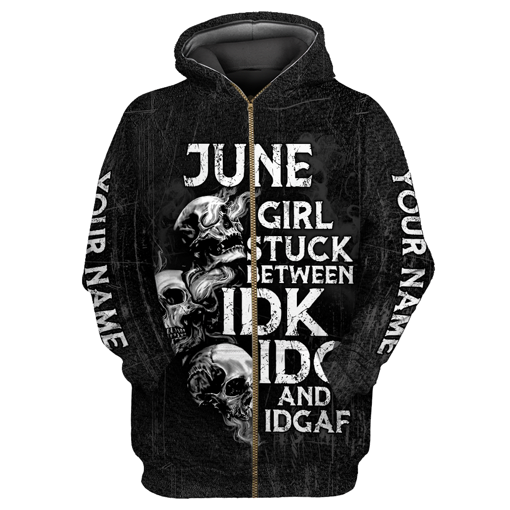 Customize Name Skull Hoodie For Men And Women TNA26042101.S1