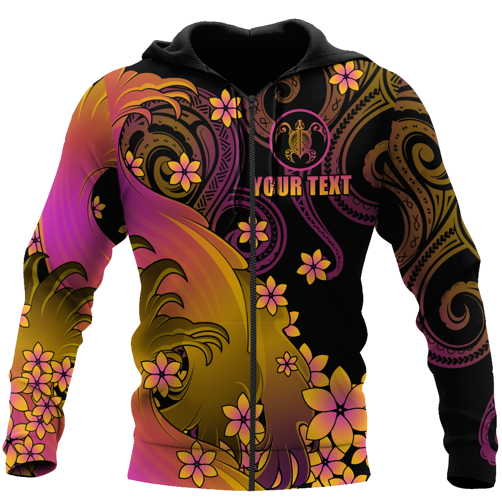 Amazing Polynesian Personalized Wave And Frangipani Unisex Hawaii Shirt