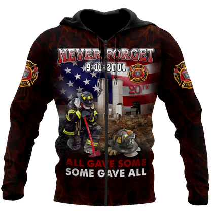 Customize Name Firefighter Hoodie For Men And Women