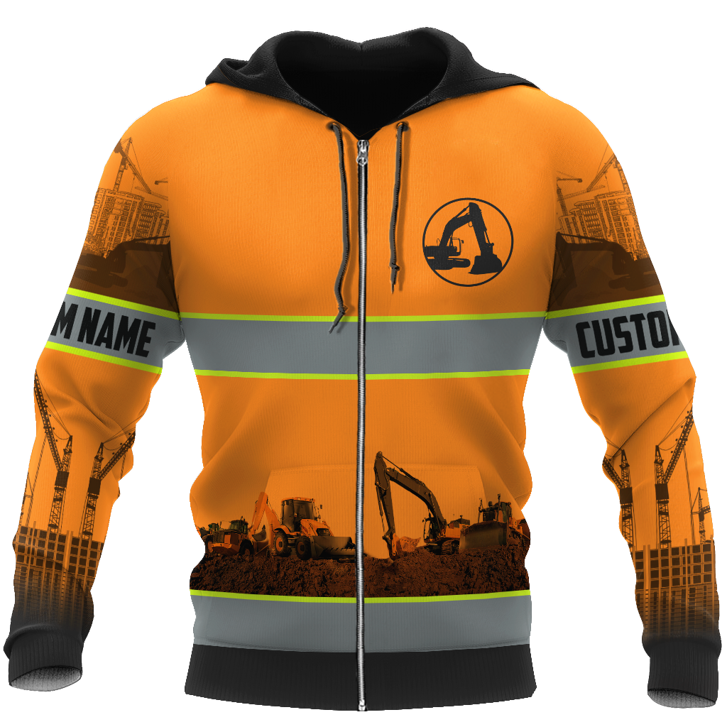 Personalized Excavator 3D All Over Printed Unisex Shirts